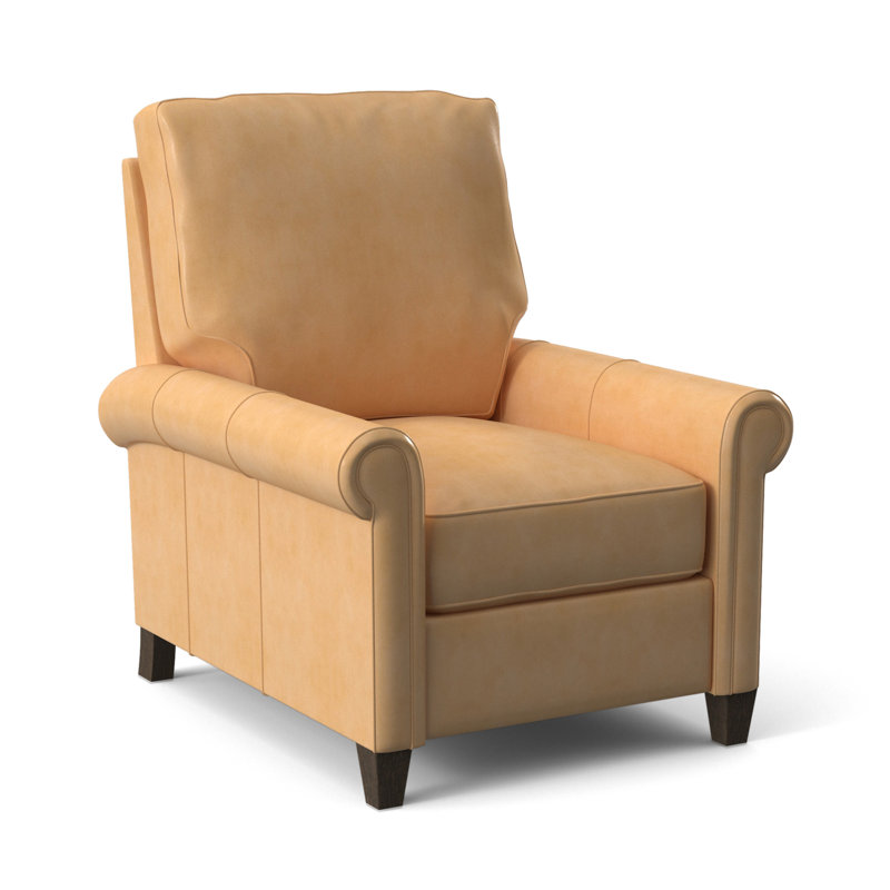 Haskins Recliner, Anilina Hunter Genuine Leather, Cobblestone, Manual