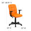 Chaise de bureau pivotante en vinyle Bonavant-100667720-100667724