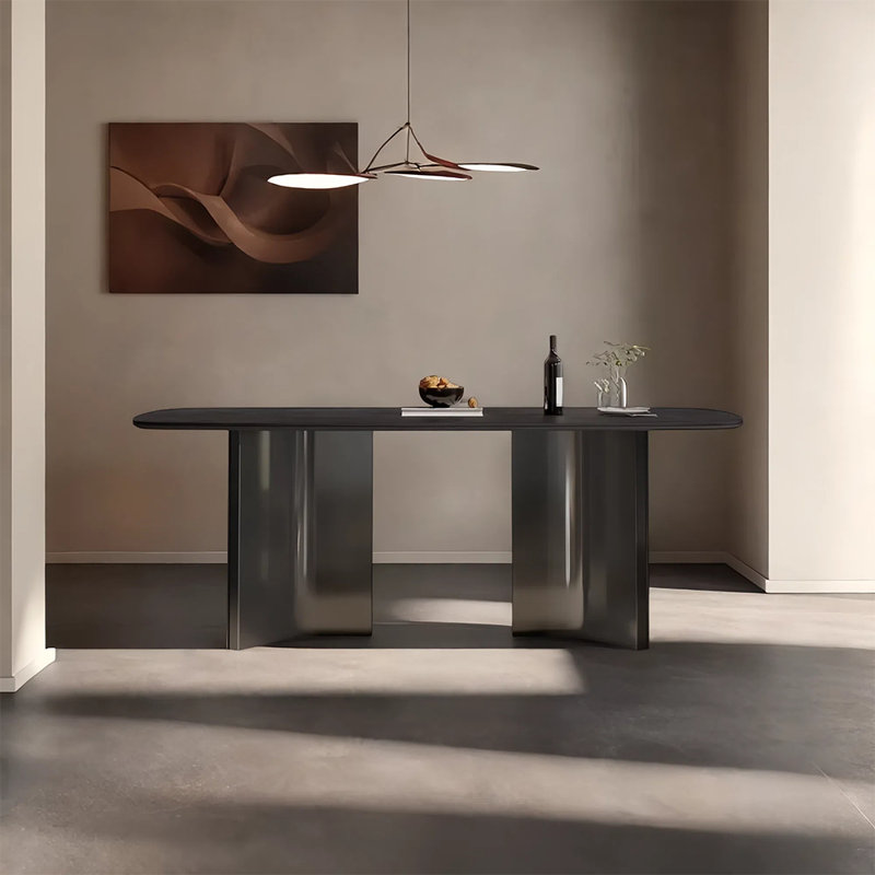 Table de salle à manger rectangulaire de haute qualité, H 29,52 po x L 70,86 po x l 35,43 po