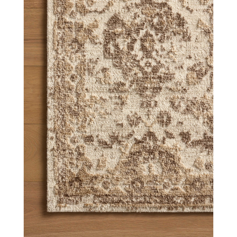 Tapis ivoire / naturel Loloi Percival, Rectangle 5 pi x 7 pi 6 po