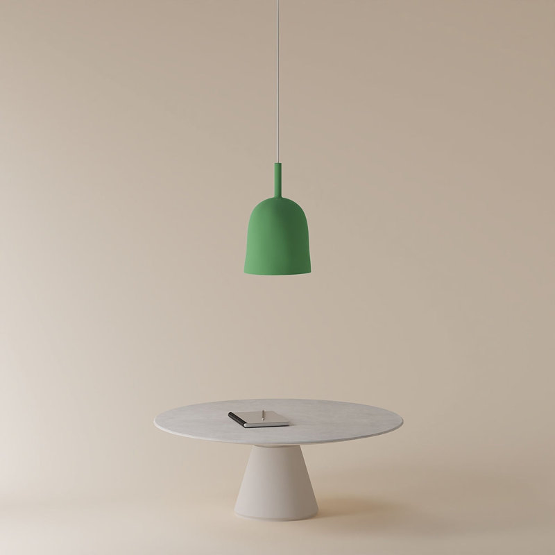 Vessel Pendant Light, Sage, 18.5'' H x 9'' W x 9'' D, White