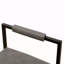Ensemble de 2 tabourets de bar à hauteur de comptoir avec dossier et pieds en métal modernes sans accoudoirs et chaises rembourrées en polyuréthane gris-2142487716