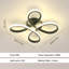 Camelia 4-Light Black LED Flush Mount-813122117