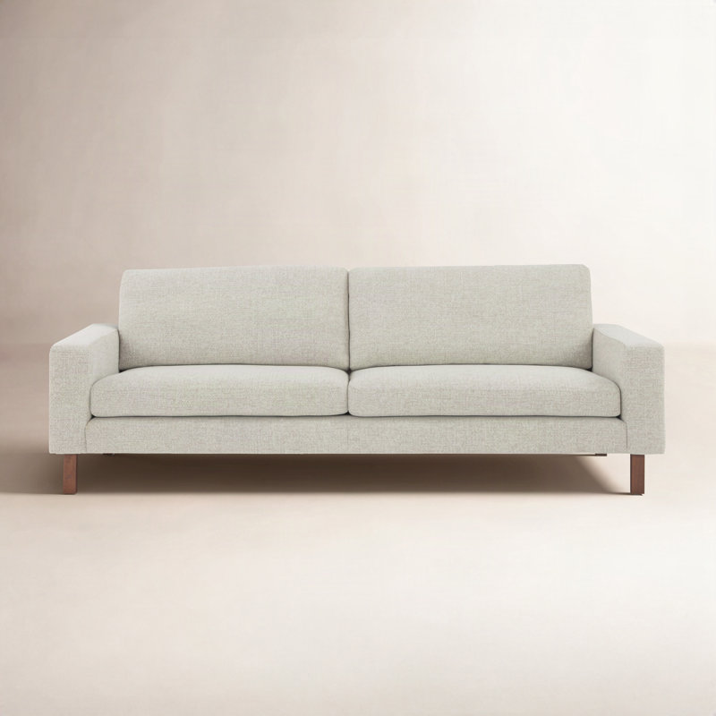Lobos Upholstered 87.01'' Sofa, Taupe Chenille