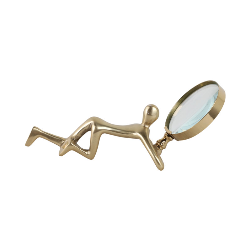 9" Adams Magnifying Glass, Gold