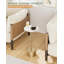 Table d'appoint ronde à piédestal pour petits espaces, table de bout en marbre moderne et robuste pour le salon, la chambre à coucher et le bureau