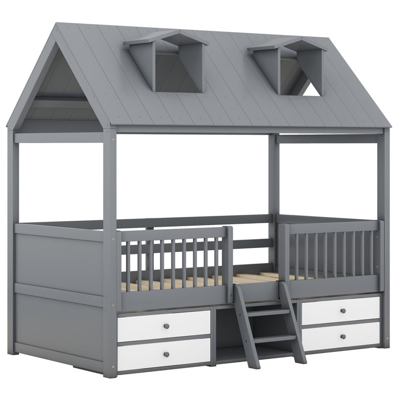 Structure de lit en bois, Lit simple
