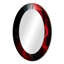 «Sosthina Red Black Contemplative Abstraction VI - Waves Unique Wall Mirror, Red-1786478683-1786478687
