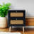 2-Drawers  Rattan Nightstand