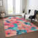 Machine Washable Indoor/Outdoor Claudian ACN1547 Salmon Rug