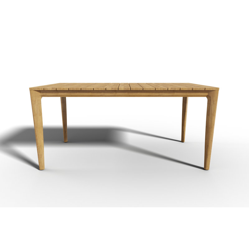 Outdoor Teak Dining Table, 31.4" W x 63" L x 29.5" H 