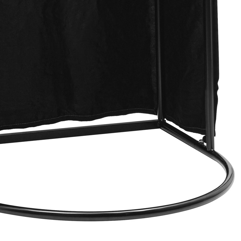 Fitting Room With Shading Curtain, Black