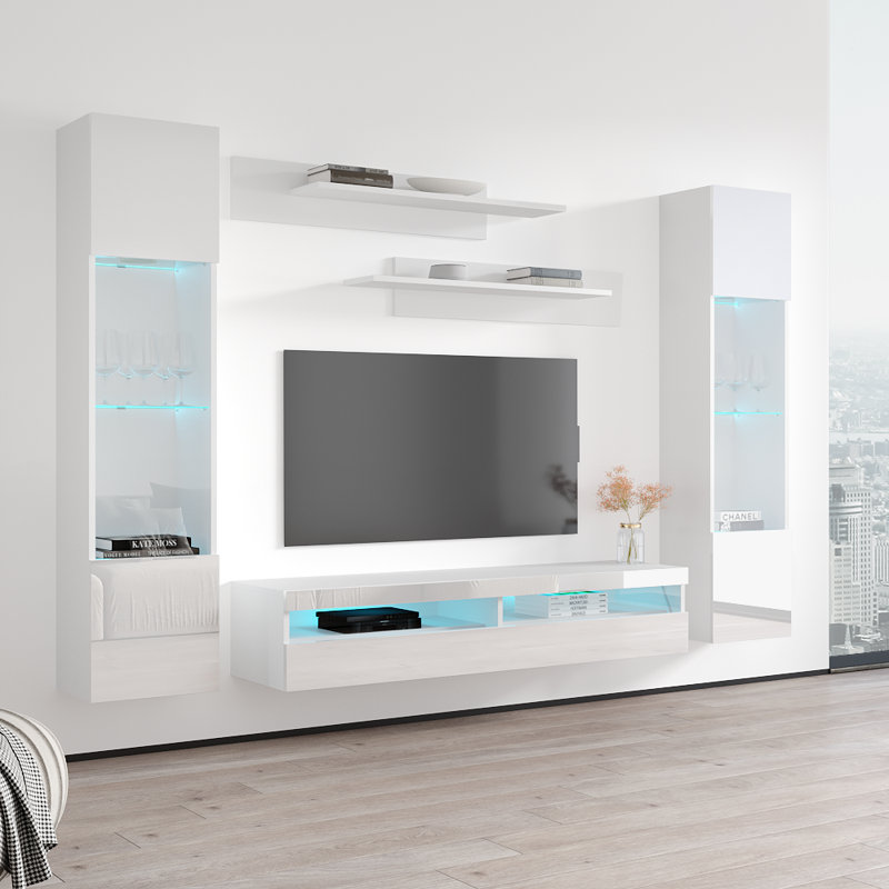 Meuble audio-vidéo Fly 100 A 35TV, Blanc