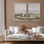 «Panoramic Vista With Ruins Classical Landscape», 2 pièces sur toile-98374131-98374132