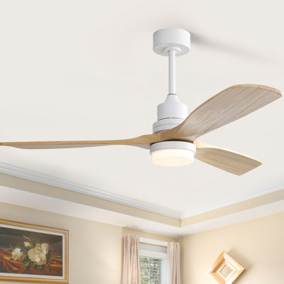 Nicola 52'' 3 - Blade Modern Ceiling Fan with Remote Control and Light Kit