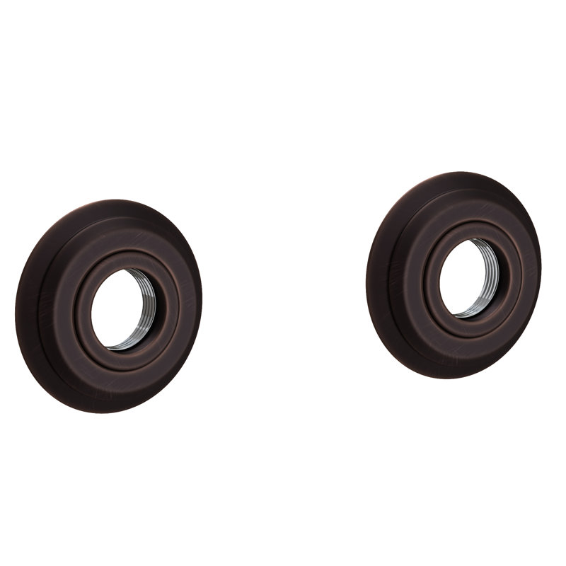 Aylesbury Grab Bar Tube with Decorative Rings, 21.15" W, Satin Bronze - PVD