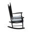 Chaise berçante en bois NOIR, sans passe-partout-1574732771