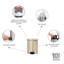 Brabantia NewIcon 5L Soft Closing Pedal Bin-126075307