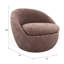 Fauteuil d'appoint pivotant rembourré Kate Eldin-566860582