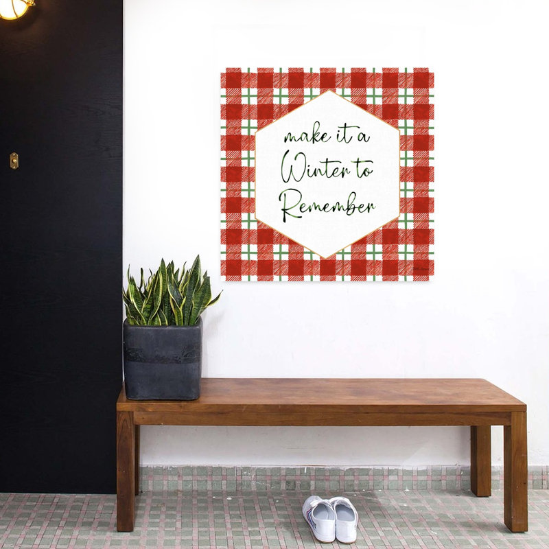 «Classic Christmas», art traditionnel d'hiver abstrait classique, H 32 po x l 32 po