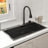 30" Drop In  Kitchen Sink with Multifunction Faucet and Digital Display