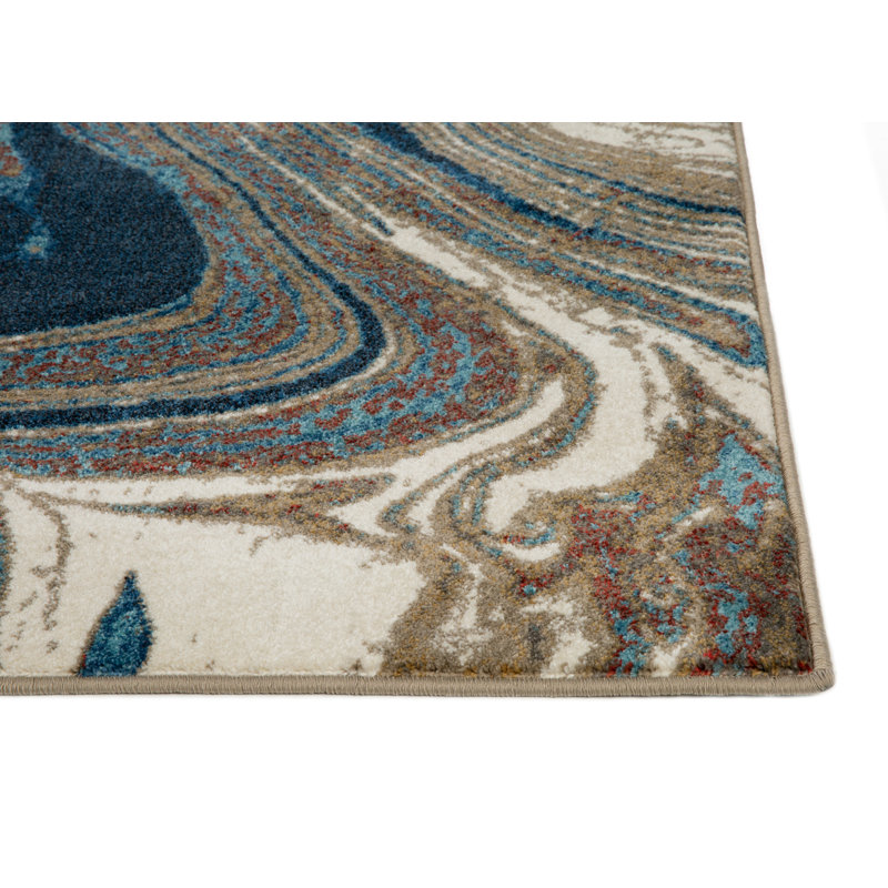 Abstract Indoor Rug, Rectangle 7'9" x 10'