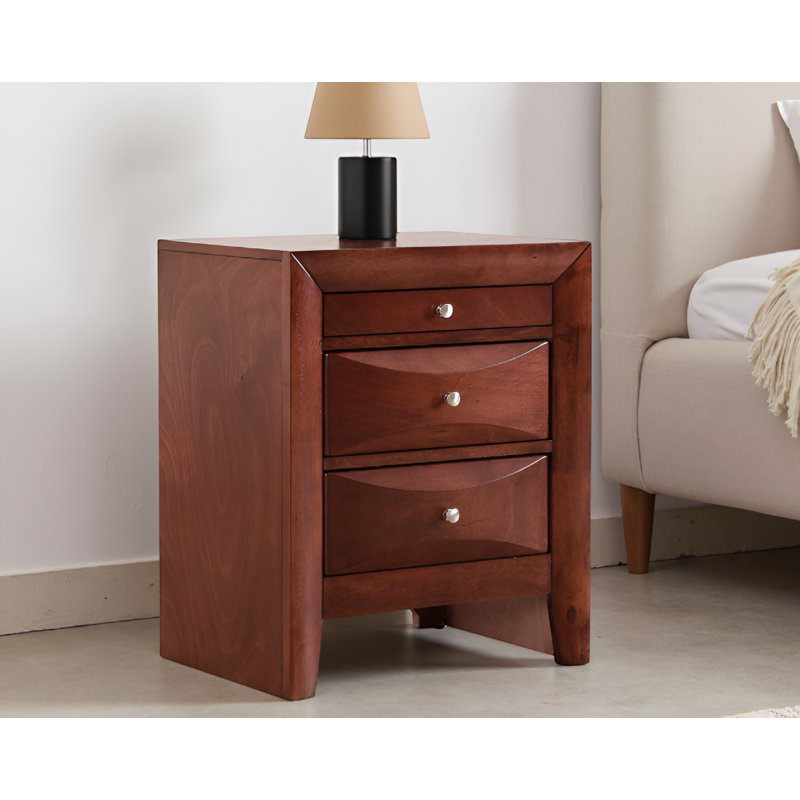 Loviisa Cherry Nightstand Set Of 2, Cherry