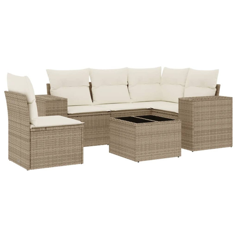 Vidaxl Garden Sofa Set, Beige