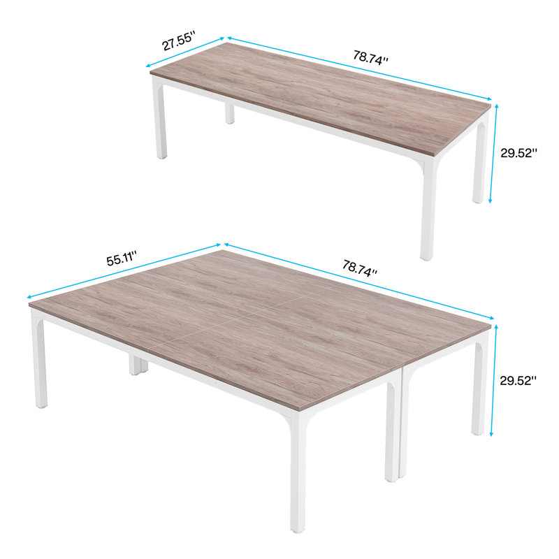 Table rectangulaire, Chêne