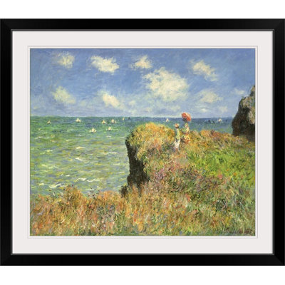 «Cliff Walk at Pourville» par Claude Monet - reproduction d'art