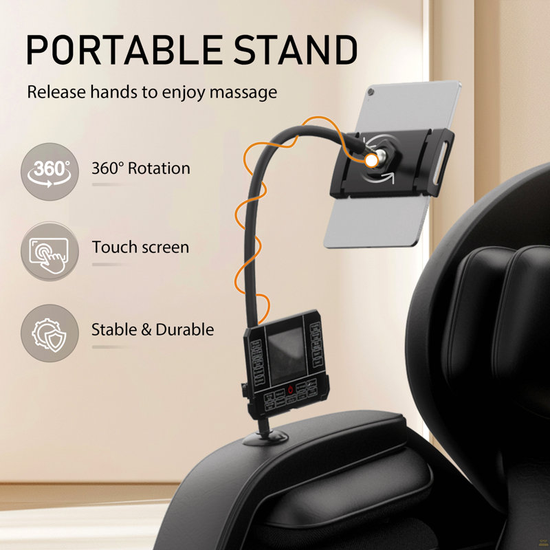 Fauteuil de massage inclinable à gravité zéro avec pression d'air complète