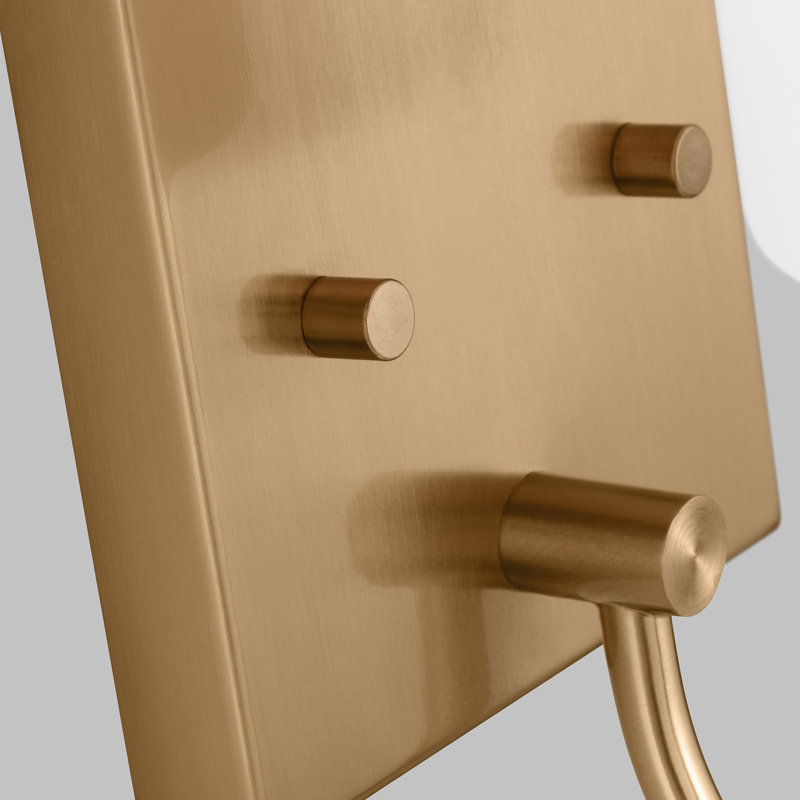 One Light Wall / Bath Sconce, Satin Brass