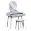 Magnifique commode avec miroir et tabouret avec tiroirs de rangement-116127567