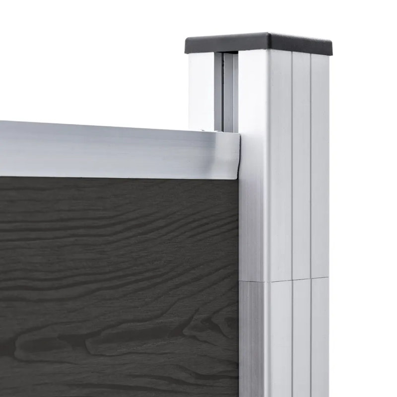 Minisink Fence Panel WPC 180x186 cm Black
