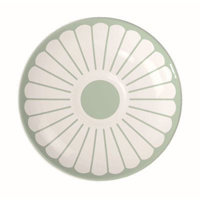 Villeroy & Boch Fleur Vert Collection Espresso Cup Saucer, Premium Porcelain, Made in Germany, Dishwasher and Microwave Safe, Petite Saucer/Small Serving Plate, 4.5 in Diameter, Flower Pattern, Green