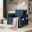 71.5cm Width 3-in-1 Convertible Sleeper Accent Chair Bed with Adjustable Backrest & Back Pillow-474836464