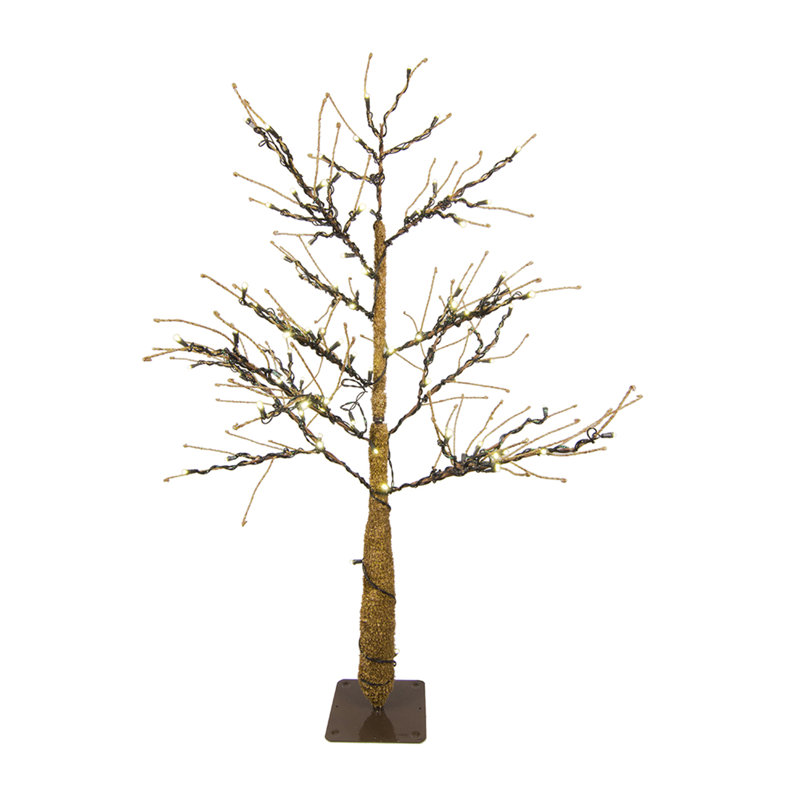Arbre blanc éclairé, Blanc chaud, Blanc