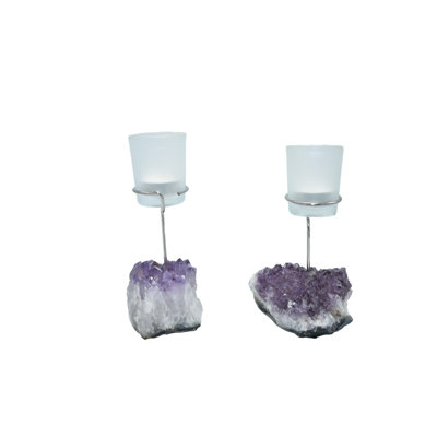 7'' H Stone Tabletop Votive Holder