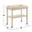 Wooden Kitchen Serving Cart With 1 Open Compartment In Antique White Finish