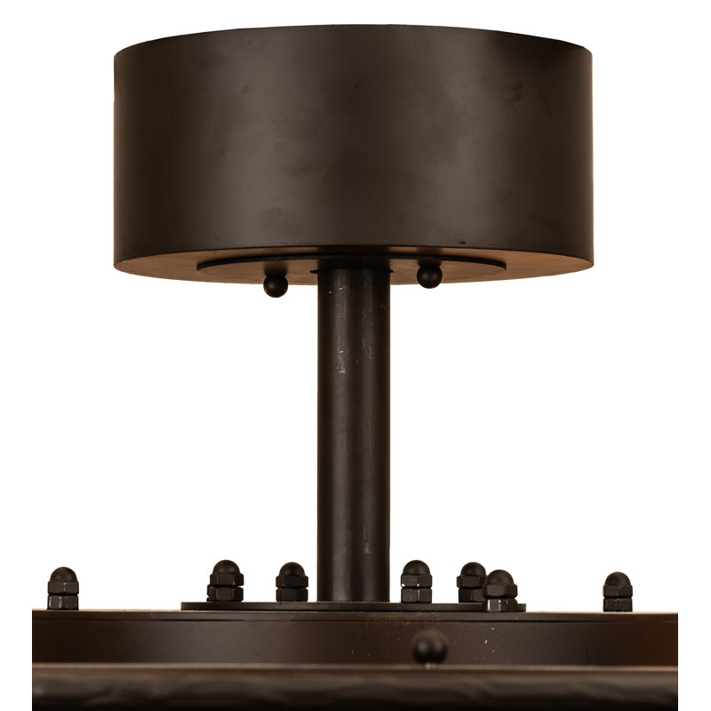 56" Wide Whispering Pines Chandel-Air, Oil Rubbed Bronze, 9.5" H x 44" W x 44" D
