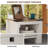Farmhouse End Table With 2 USB Ports, 2 Power Outlets-1990699073