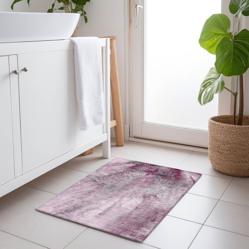Tapis intérieur / extérieur Kyrie avec envers antidérapant, Rectangle 1 pi 8 po x 2 pi 6 po
