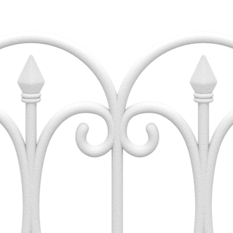 Rudi 32.5cm H x 60cm W Edging, White