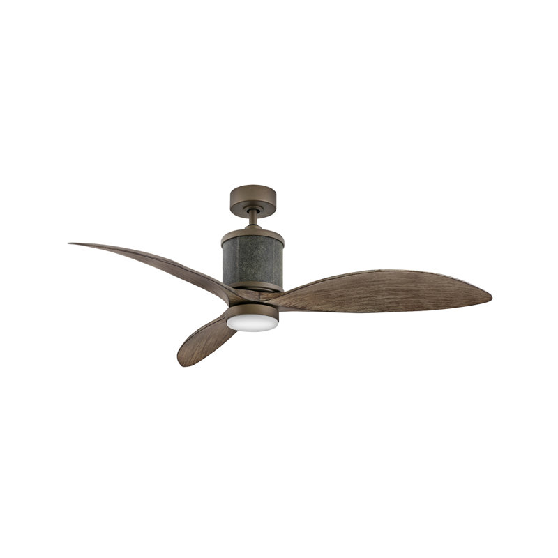Ventilateur DEL 60 "Merrick, Bronze mat métallique