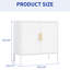 Classeur en métal blanc avec 2 portes et tablettes, verrouillable pour les papiers de bureau, objets de valeur dans une salle de sport, acier laminé à froid à haute résistance, structure stable, dimensions 32,23, démontable, assemblage