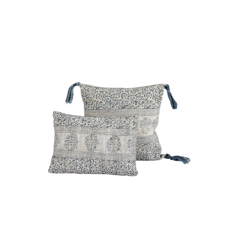 Deepa Rectangular Cotton Pillow Cover & Insert