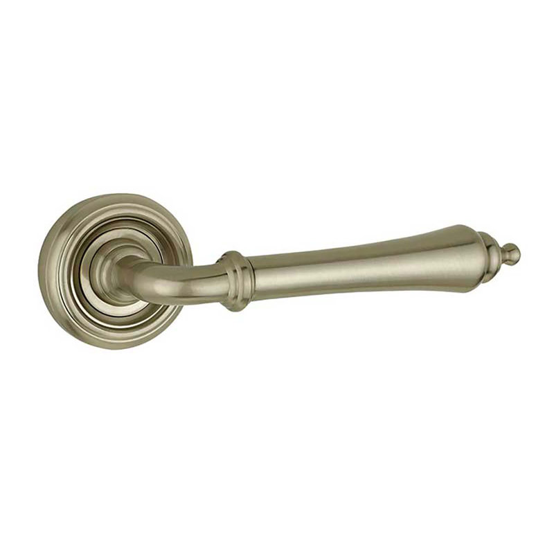 Camille Olympia Door Handle, Satin Nickel