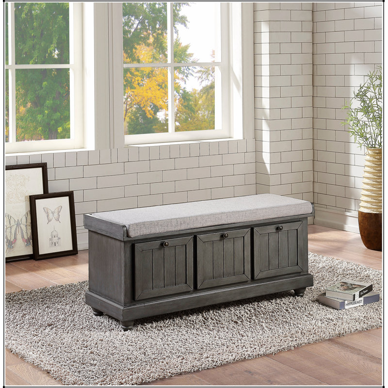 Meuble de rangement en bois massif 1pc, Beige