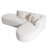 Versatile Curved Sofa For Various Rooms, Enhancing Relaxation And Conversation-553885154