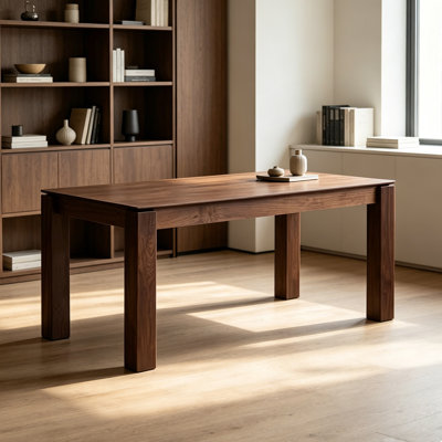 Multi-functional Sturdy Walnut Rectangular Desk